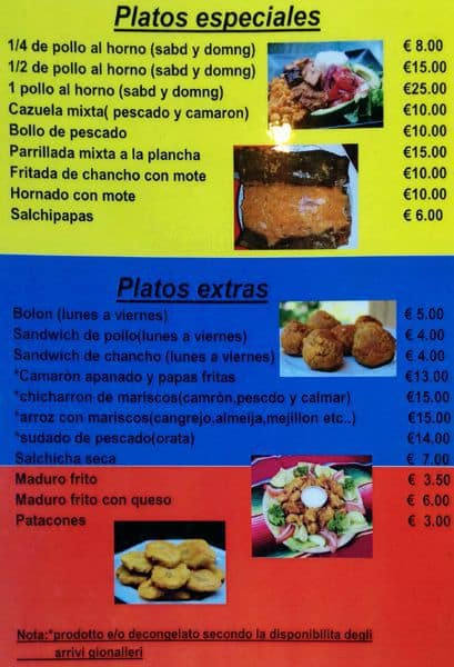 Menu di Bar Brenta 