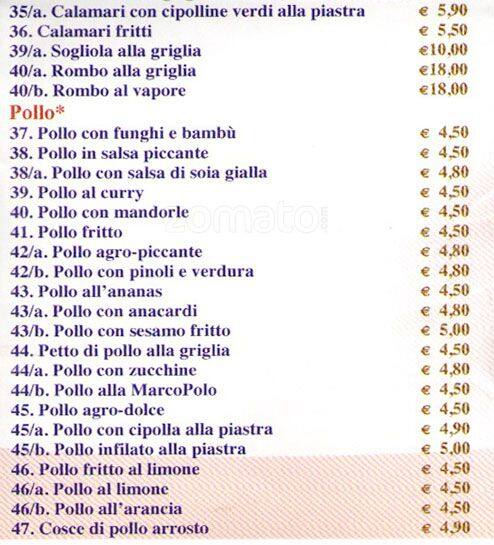 Menu di Aji Ristorante 