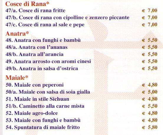 Menu di Aji Ristorante 