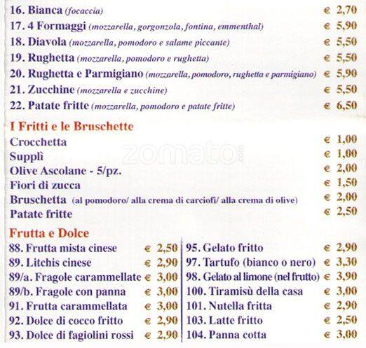 Menu di Aji Ristorante 