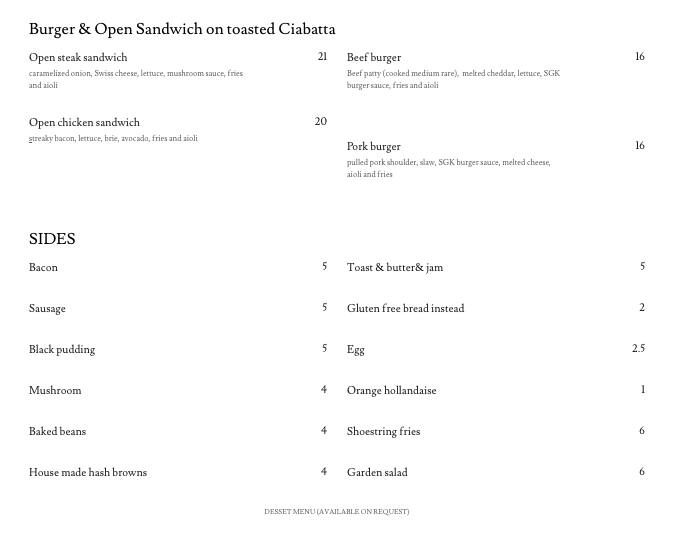 Menu at The Simply Grill Kitchen restaurant, Lower Hutt