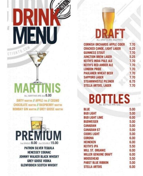 The Junction menu