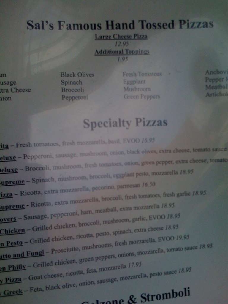 Two Meatballs In The Kitchen Menu