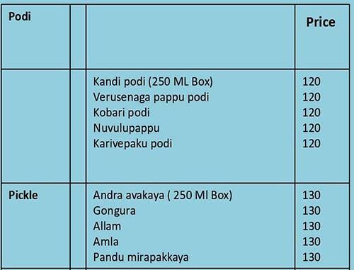 Shero Home Food - Andhra menu