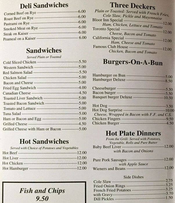 Bloor Jane Restaurant Menu, Menu for Bloor Jane Restaurant, Bloor West