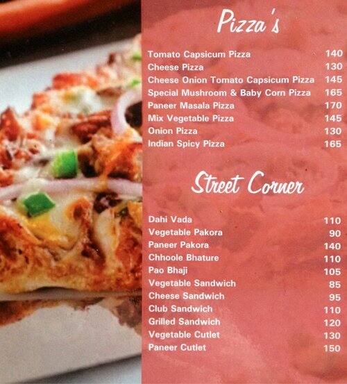 Ozone Resto Lounge menu