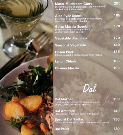 Ozone Resto Lounge menu