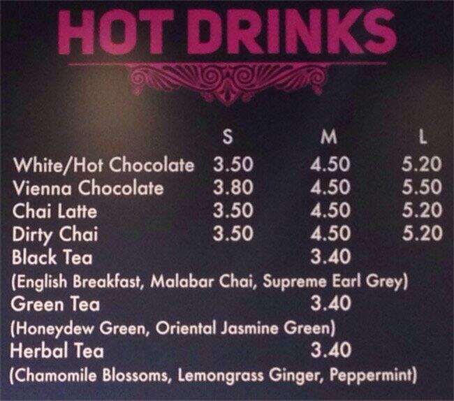 Menu at Aroma Cafe, Adelaide, Frome Rd