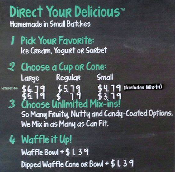 Marble Slab Creamery Menu, Menu for Marble Slab Creamery, Frisco