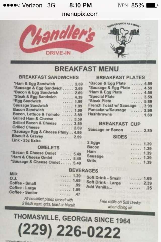 menu-at-chandlers-drive-in-fast-food-thomasville