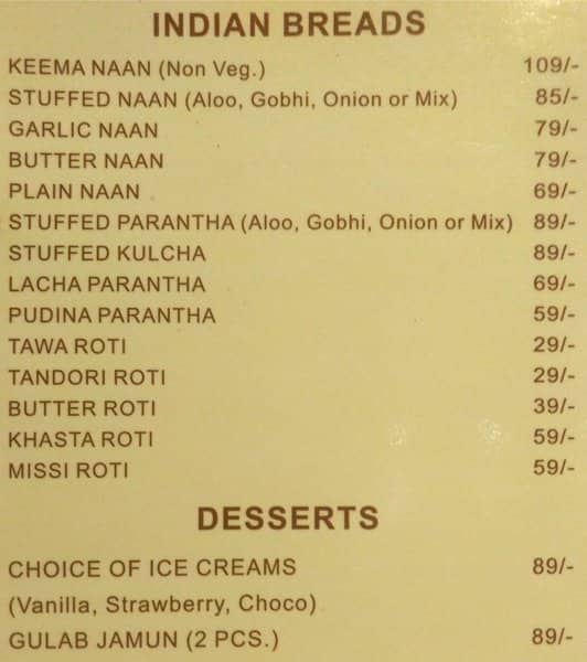 My Love Restaurant & Bar menu