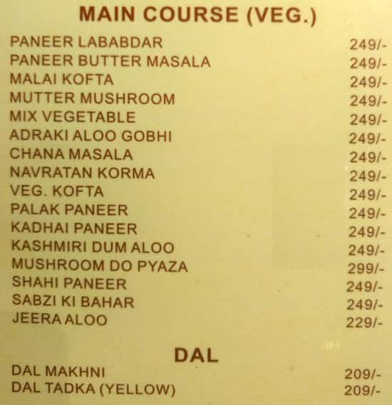 My Love Restaurant & Bar menu