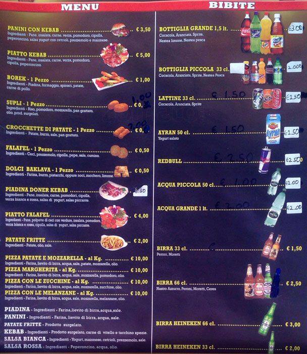 Menu di Turkish Kebab Pizza 