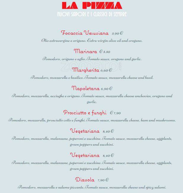 Menu di Il Pastarito Ristorante Pizzeria 