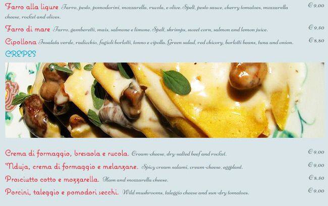 Menu di Il Pastarito Ristorante Pizzeria 