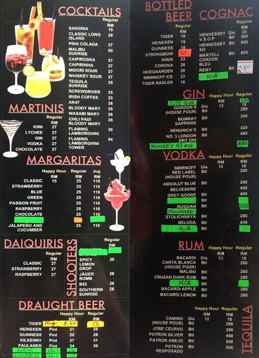 Salt Lick Menu, Menu for Salt Lick, Mont Kiara, Kuala Lumpur Zomato