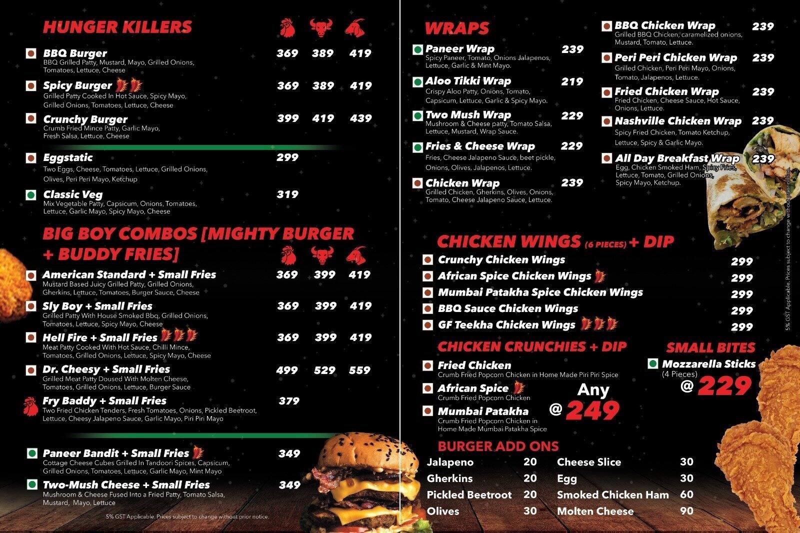 Serial grillers menu discount