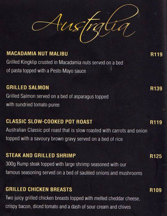 Carta de Indigo Honeydew Mediterranean Seafood Sushi & Grill