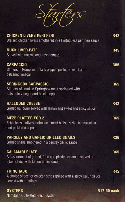 Carta de Indigo Honeydew Mediterranean Seafood Sushi & Grill