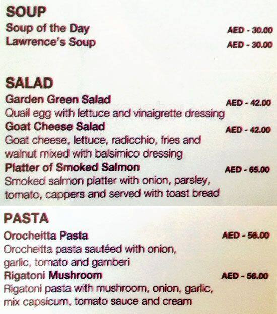 Lawrence's - Mercure Grand Hotel Jebel Hafeet Menu - Zomato