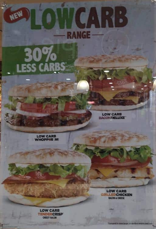 Menu at Hungry Jack's fast food, Karawara, 222 Manning Rd