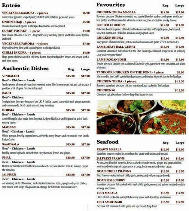 House Of Spice Menu, Menu for House Of Spice, Baldivis, Perth Urbanspoon/Zomato