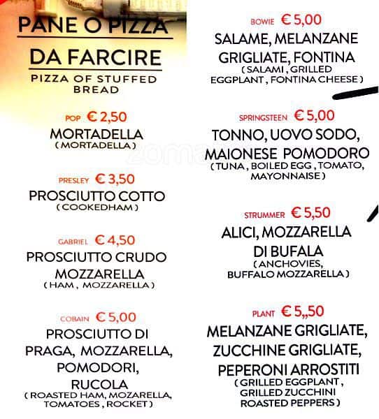 Menu di Food Club Pizza 