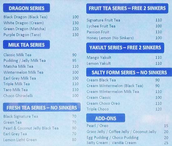 Menu At Dragon Bar Paranaque 1 Aseana Avenue