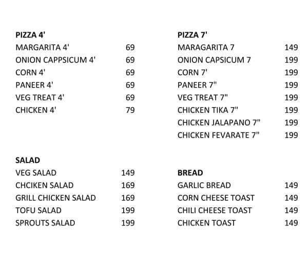 Menu of Pizzasta, Pimple Saudagar, Pune