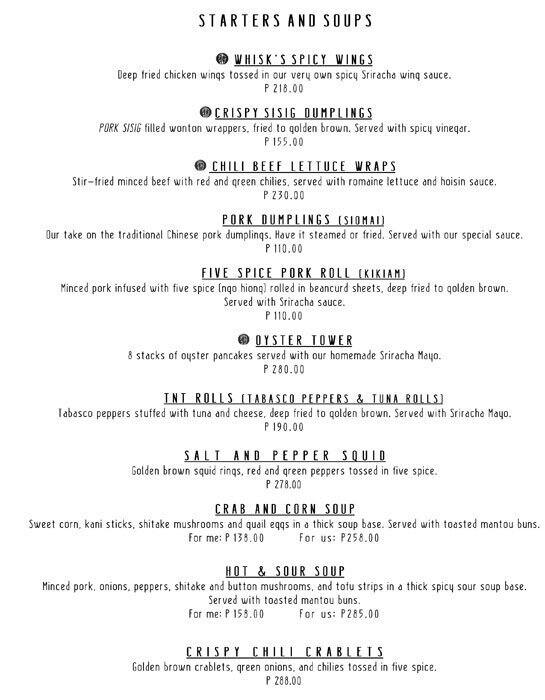 Whisk Asian Bistro Cafe Menu, Menu for Whisk Asian Bistro Cafe, BelAir