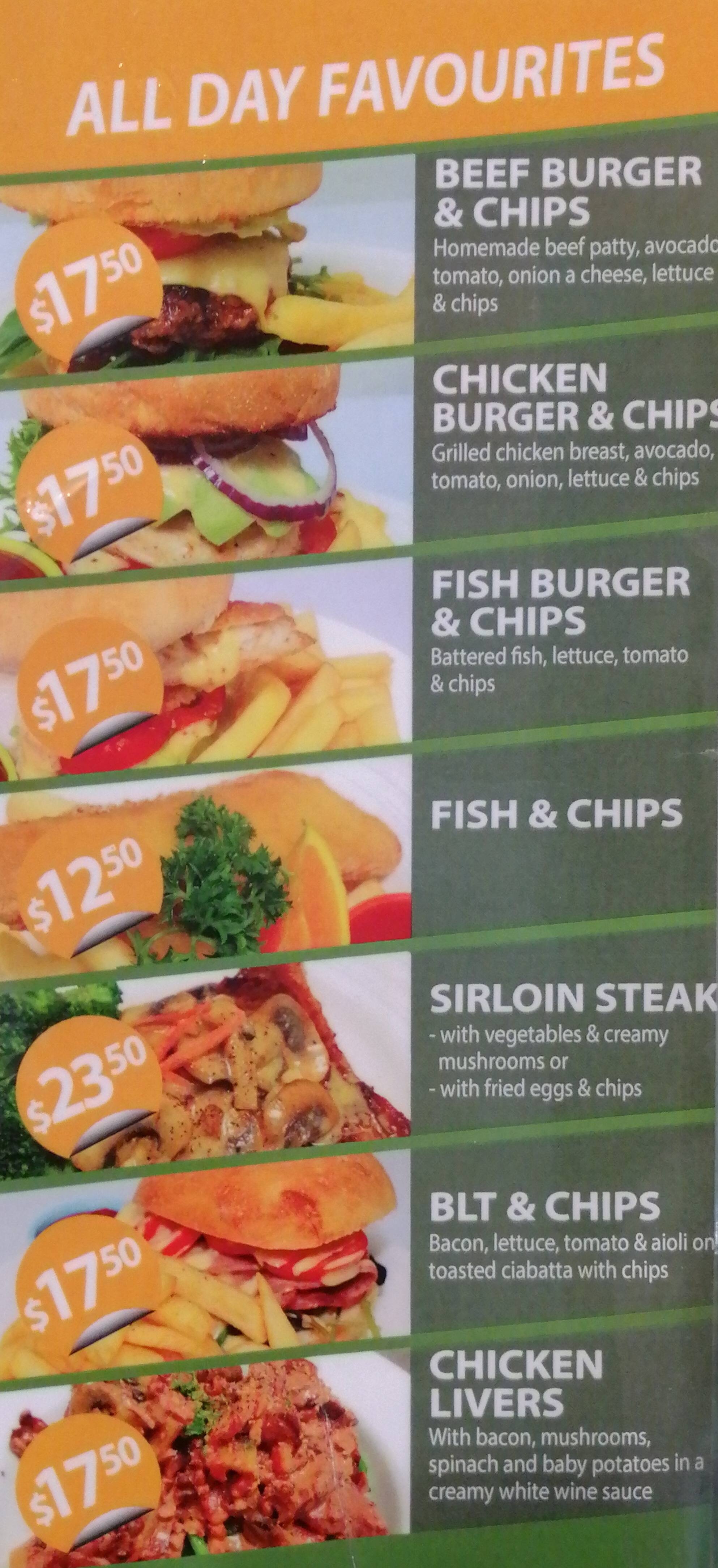 Menu at Hollywood Bakery Espresso, Auckland, Shop S420