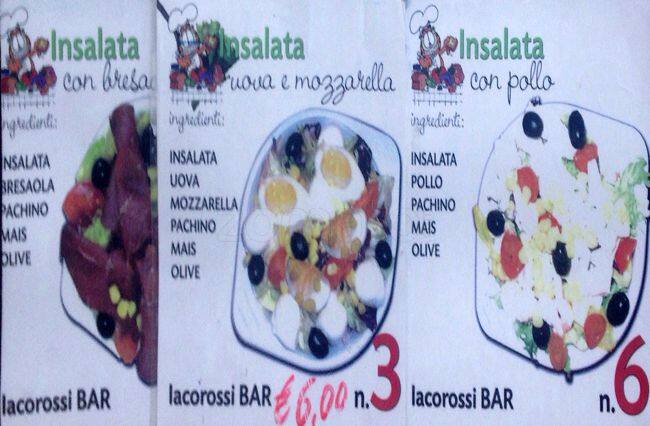 Menu di Iacorossi Bar S.N.C. Di Ermanno Iacorossi 