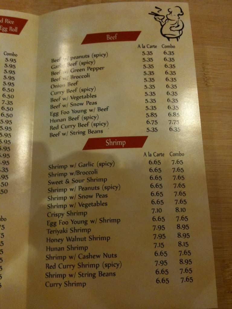 Menu at Golden Chopsticks restaurant, Hilliard, Hilliard Rome Rd
