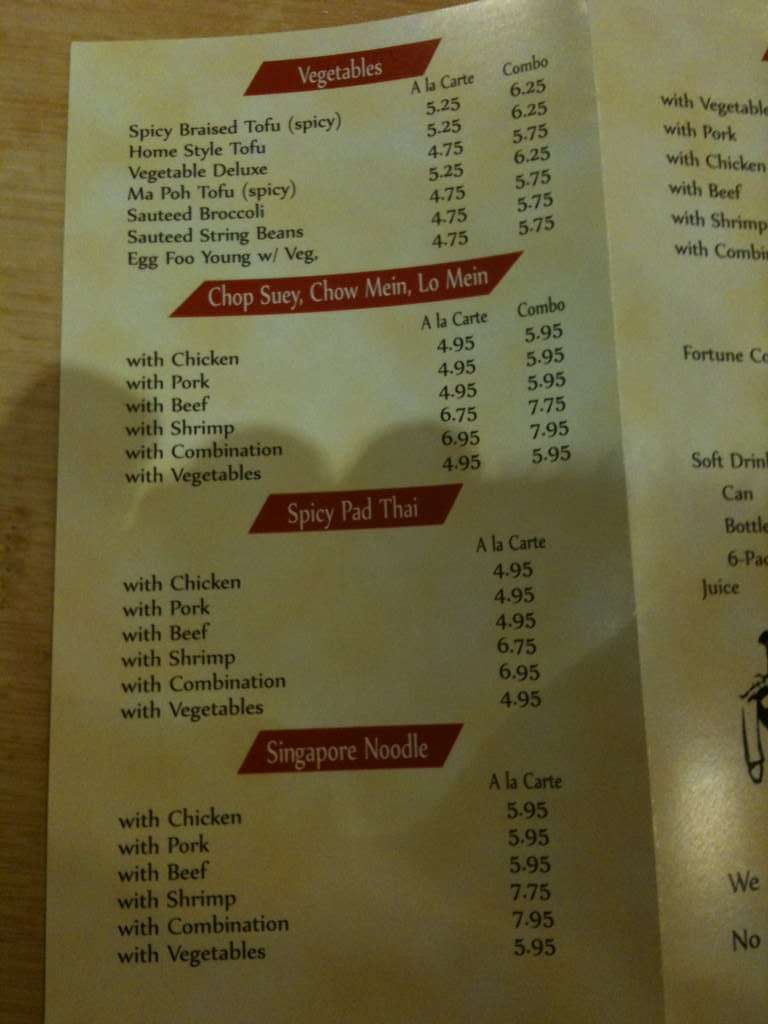 Menu at Golden Chopsticks restaurant, Hilliard, Hilliard Rome Rd