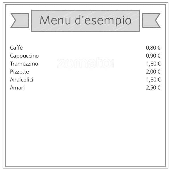 Bar Conca D'Oro 32 Speisekarte