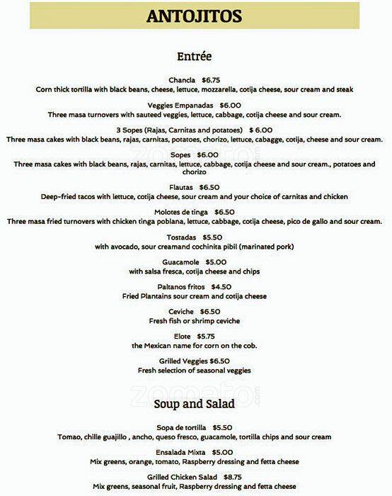 Molcajete Menu, Menu for Molcajete, Downtown Oakland, Oakland