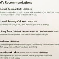 Little Penang Kafe Menu Menu For Little Penang Kafe Mid Valley City Kuala Lumpur