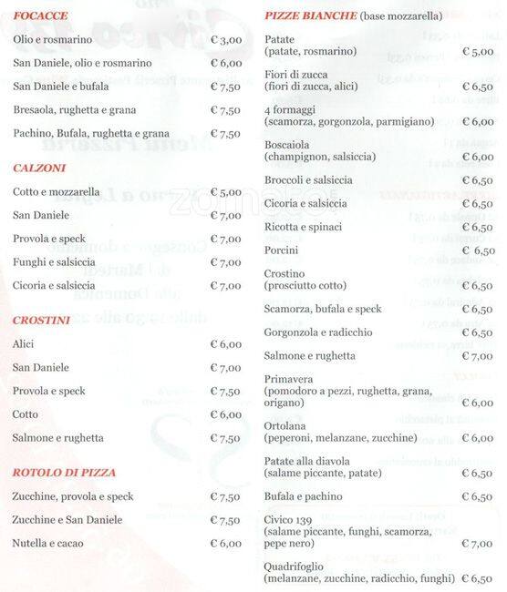 Menu di Miky Pizza 