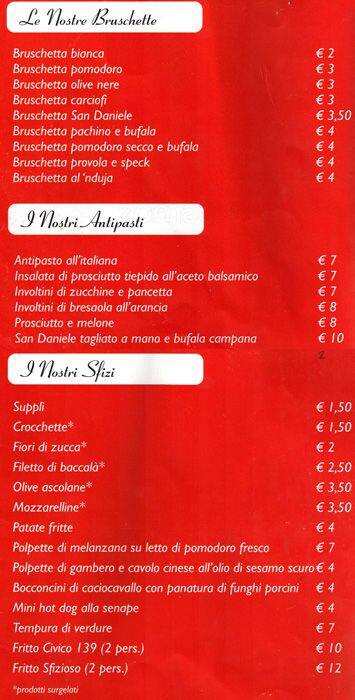 Menu di Miky Pizza 