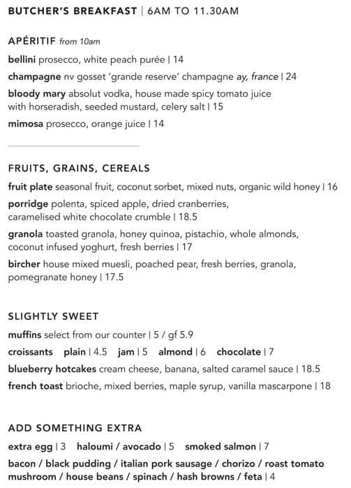 The Butcher S Block Menu For Wahroonga The Butcher S Block Wahroonga Menu