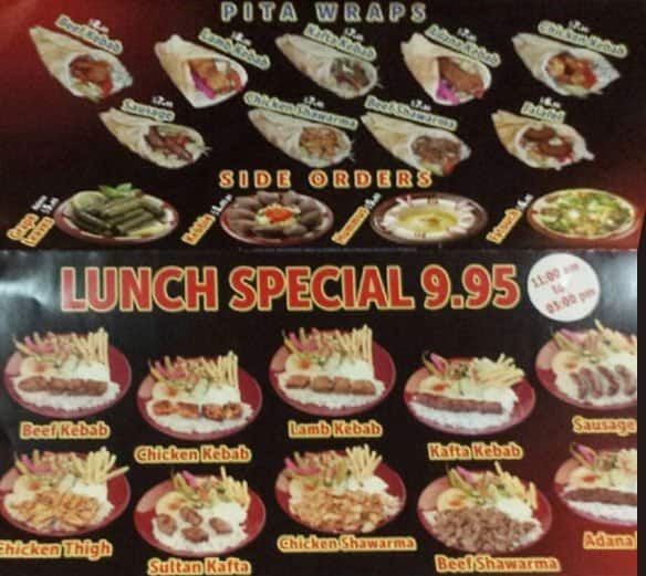 Turquaz Kebab House Menu, Menu for Turquaz Kebab House, Northwest