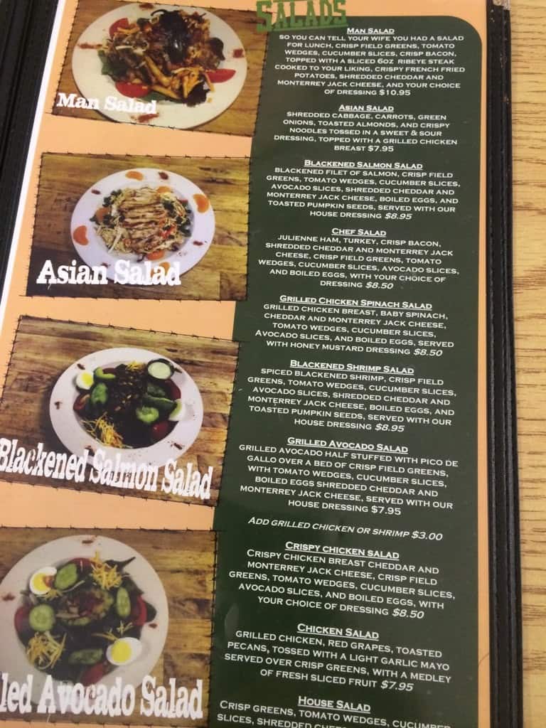 Menu at Rio Ranch Cafe, Kerrville