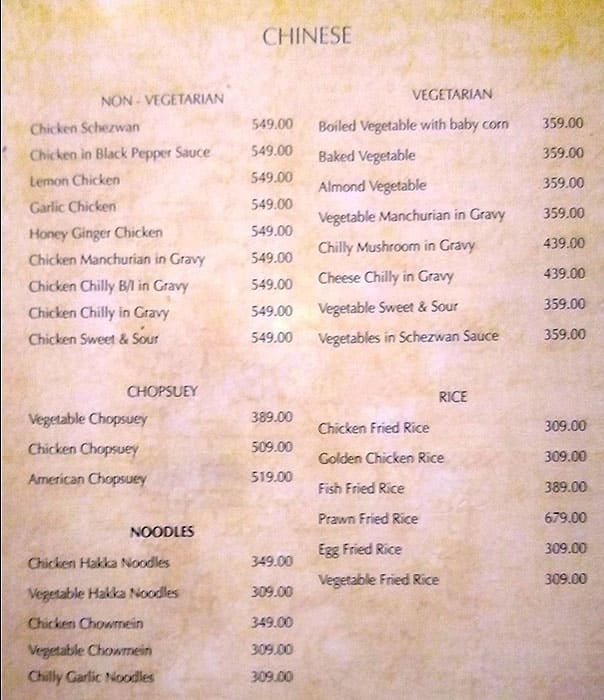 Sip 'n' Dine menu
