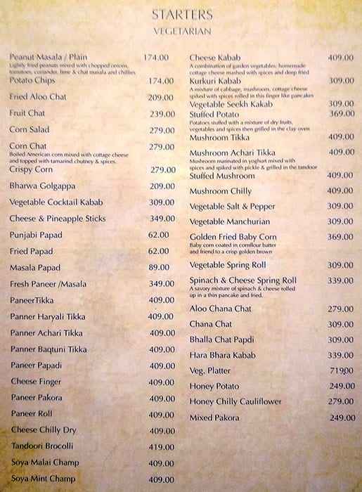 Sip 'n' Dine menu
