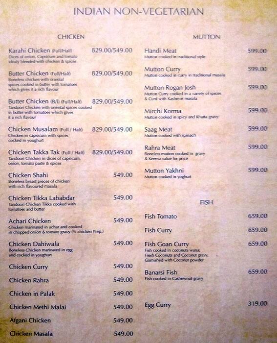 Sip 'n' Dine menu