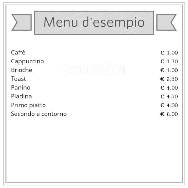 Menu di la rosa di Versaille 