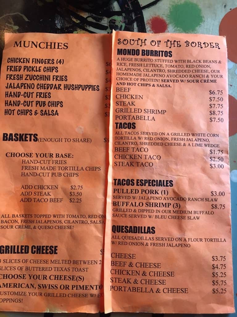 Loose Change Bar & Grill меню