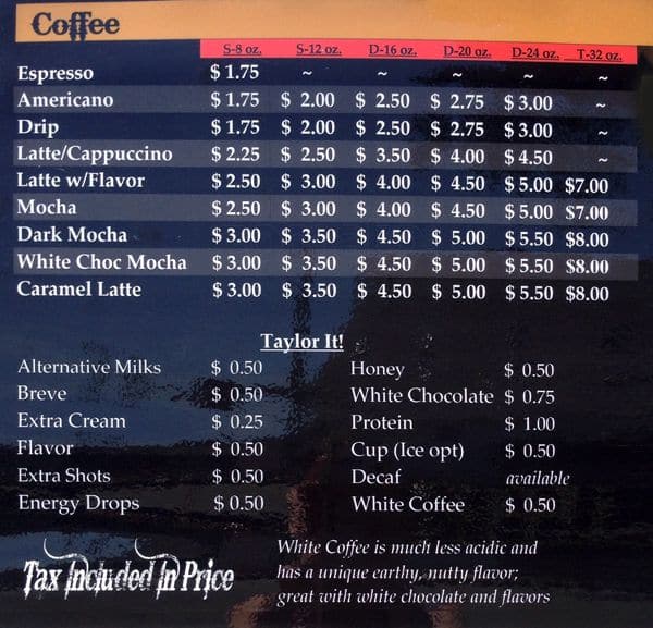 Pure Country Coffee Menu, Menu for Pure Country Coffee, Marysville ...