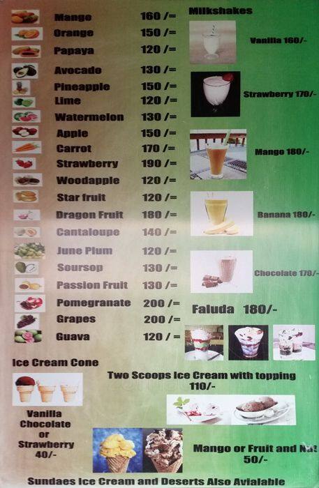 Carta de Olive's