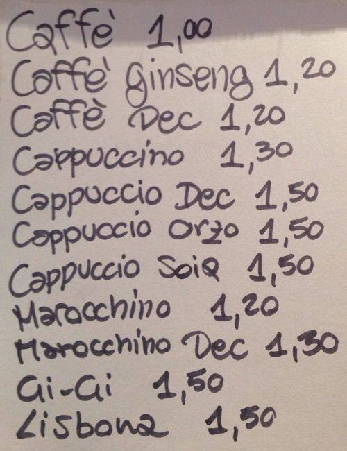 Menu di Ranieri 